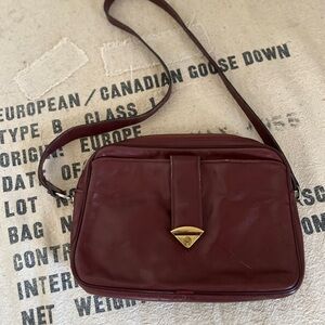 Etienne Aigner Oxblood Shoulder Bag